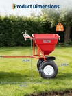 85 Lbs Tow Behind Broadcast Spreader Atv Garden Tractor Seed Spreading 0-10 Ft