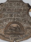 Heine Boiler Company Plaque Advertising St Louis Embossed Plate Vtg Antique