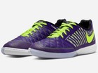 Nike Lunargato Ii Ic Size 9 Leather 580456-570 Indoor Futsal Soccer   Free Ship