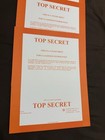 Us Government Top Secret Document Heavy Paper Cover Lot Of 5 Sheets Letterhead