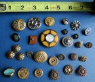 29 Eclectic Fashion Buttons Vintage   Antique