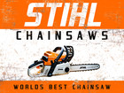 Vintage Stihl Chainsaws Worlds Best  9x12  Metal Wall Sign Plaque Garage
