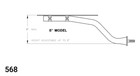 Merritt E-z Mount 8 Inch Black Fender Bracket