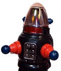 Moon Robot Robby The Robot Tin Toy Windup Ribbon Robot Yonezawa Design
