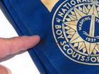 Used 1937 National Boy Scout Jamboree Blue Full Square Neckerchief Washington Dc