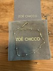 Zoe Chicco 14k Yellow Gold  Turquoise Enamel Satellite Chain Anklet Nwt  795