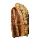 Vintage Orange Red Fox Fur Jacket Real Red  Fox Coat - Boho Fox Jacket -s m