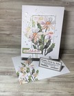 Rare  Stampin    Up  Paper Pumpkin Painted Petals July 2024 New Card Full Kit