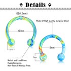Surgical Steel 14g 16g 20g Nose Hoop Lip Septum Helix Tragus Body Piercing Rings