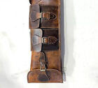 Leather Rifle Scabbard Gun Case With Adjustable Strap  52 Inch Brown Barrel