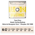 Naomi Strings Acoustic Guitar Strings Phosphor Bronze Coating Classical 011-052