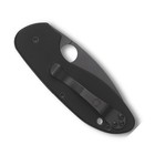 Spyderco Efficient Folding Black Oxide Plain Blade Blk G10 Handles C216gpbbk New