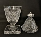 Anglo Irish Cut Glass 9 75  Lidded Urn   Sweetmeat Jar C 1820-1845