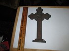 Vintage Ornate Filigree Brass Gold Jesus Wall Decor Crucifix Cross