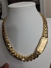 Cuban Link Necklace With 14-karat Gold Plating
