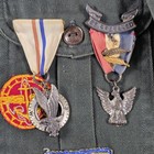 Rare 1950s Boys Scout Shirt  With Patches And Awards