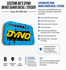 Custom Dyno Bmx Brake Guard Decal     Designed To Match The 1987 Dyno Decal Set