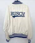 Vintage 1980   s Satin Anheuser Busch Beer Bomber Varsity Jacket Large Usa Made