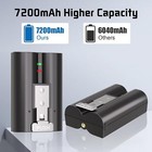 2pcs 7200mah Battery   Charger For Ring Video Doorbell 2 3 3  4 Spotlight Camera