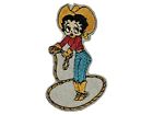 Betty Boop Embroidered Patches Cow Girl X2