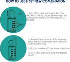 4 Pack Tsa Approved Travel Luggage Locks 4-digit  Open Alert Suitcase