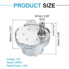 Slow Speed Motor Js-50t Electric Motor Brushed Gear Motor 12v Dc 2rpm Motor