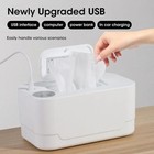 Baby Wipe Warmer Heater With Led Display Wet Towel Dispenser Portable Usb Charge
