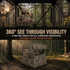 Hunting Blind See Through  Pop Up Ground Deer 3-4 Person 360   swing Door
