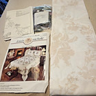 Louis Nicole Bucilla Embroidery Full Size Quilt Kit  dubonnet  Floral Pattern