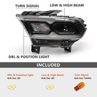 For Dodge Durango 2021-2024  Led Drl Headlight W  Halogen Turn Signal Driver
