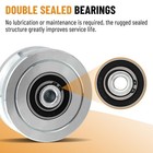 4  V Groove Gate Wheel With Weld On Box  3000lbs Solid Sliding 2 Pcs