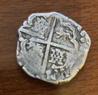4 Reale Silver Coin Grade   Fine  With Authenticity Certificate - Atocha Period