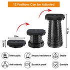 Square Portable Telescopic Stool Retractable Camping Hiking Chair Up To 550lbs