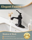 Single Hole Bathroom Faucet - Farmhouse Retro Sink Faucet With Oil Rubbed Bro   