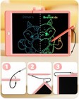 Bravokids 10 Inch Lcd Writing Tablet For Kids 3-8 Electronic Drawing Pad Pink