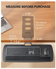 Ergonomic Under Desk Keyboard Tray  360   Adjustable Slide-out  25 x10 