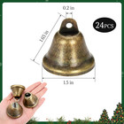 Craft Bells  24 Pcs Bronze Jingle Bells Vintage Bells  1 7  X 1 5   Small Brass 