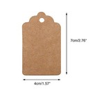 G2plus 100pcs Kraft Paper Gift Tags With String  2 8    1 6   Blank Tags