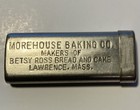 Morehouse Baking Co  Vintage Metal Needle Case W  Sewing Needles Ma