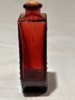 Ruby Red Skull   Crossbones Poison Bottle Coffin Shaped