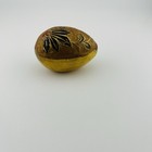 Vintage Solid Brass Enamel Egg Paperweight