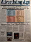 Rare Advertising Age Magazine March 28 1984 Agency Profiles Agency Of The Year