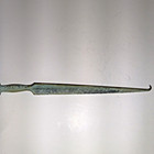 Antique Vtg Copper Lightning Rod Finial Bayonet Topper Bent Tip Original  Patina