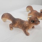 2 Vintage Norcrest Squirrel Ceramic Wall Climbing   Shelf Sitter  10    Figurine
