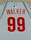 Walker Size 46  99 2025 Philadelphia Phillies Road Game Used Jersey Issued Mlb
