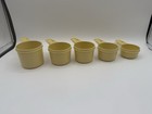 Vintage Tupperware Measuring Cups Nesting Round Almond Beige Set Of 5 Usa