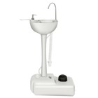Portable Wash Station With Wheels Garden Camping Washing Station Hand Wash Basin