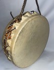 Remo Pts  Hand Drum No Stick Leather Trim Double Sided 4 1 2 Inches High