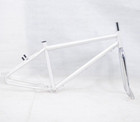 R4 Retro 6061 Aluminum 29  Pro Bmx Frame   Chrome Fork  Raw W  Clear Coat