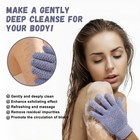 Exfoliating Dual Texture Bath Gloves For Shower Spa Massage And Body Scrubs     